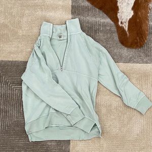 Light blue oversized fleece. Size small by PINK